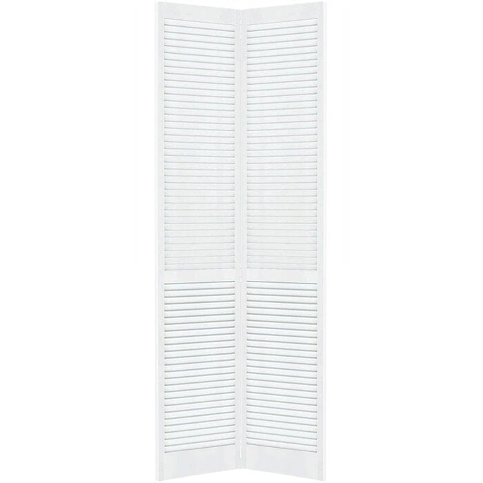 Louvered Wood Bi-Fold Door