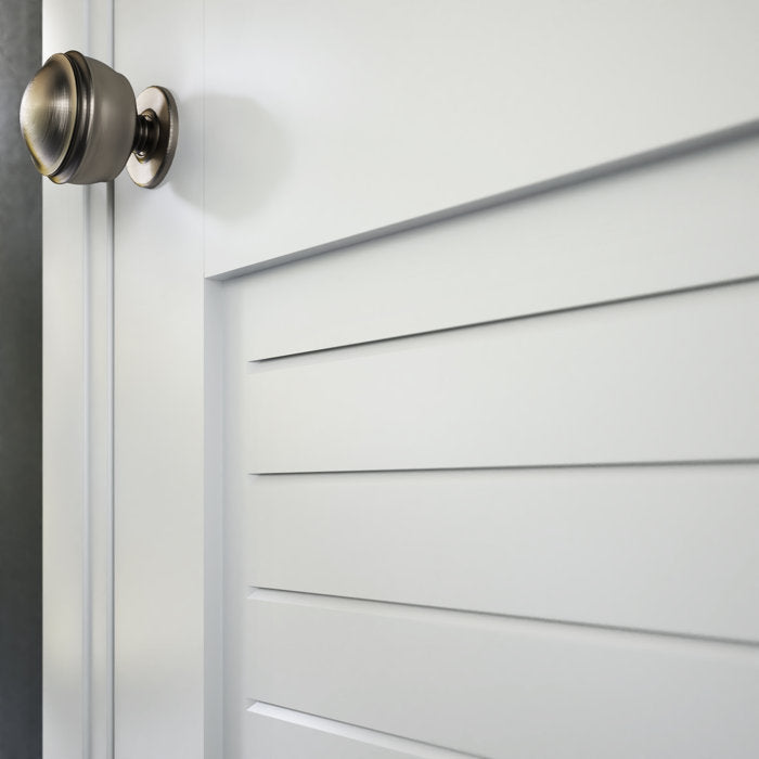Louvered Wood Primed Shaker Standard Door