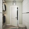Louvered Wood Primed Shaker Standard Door
