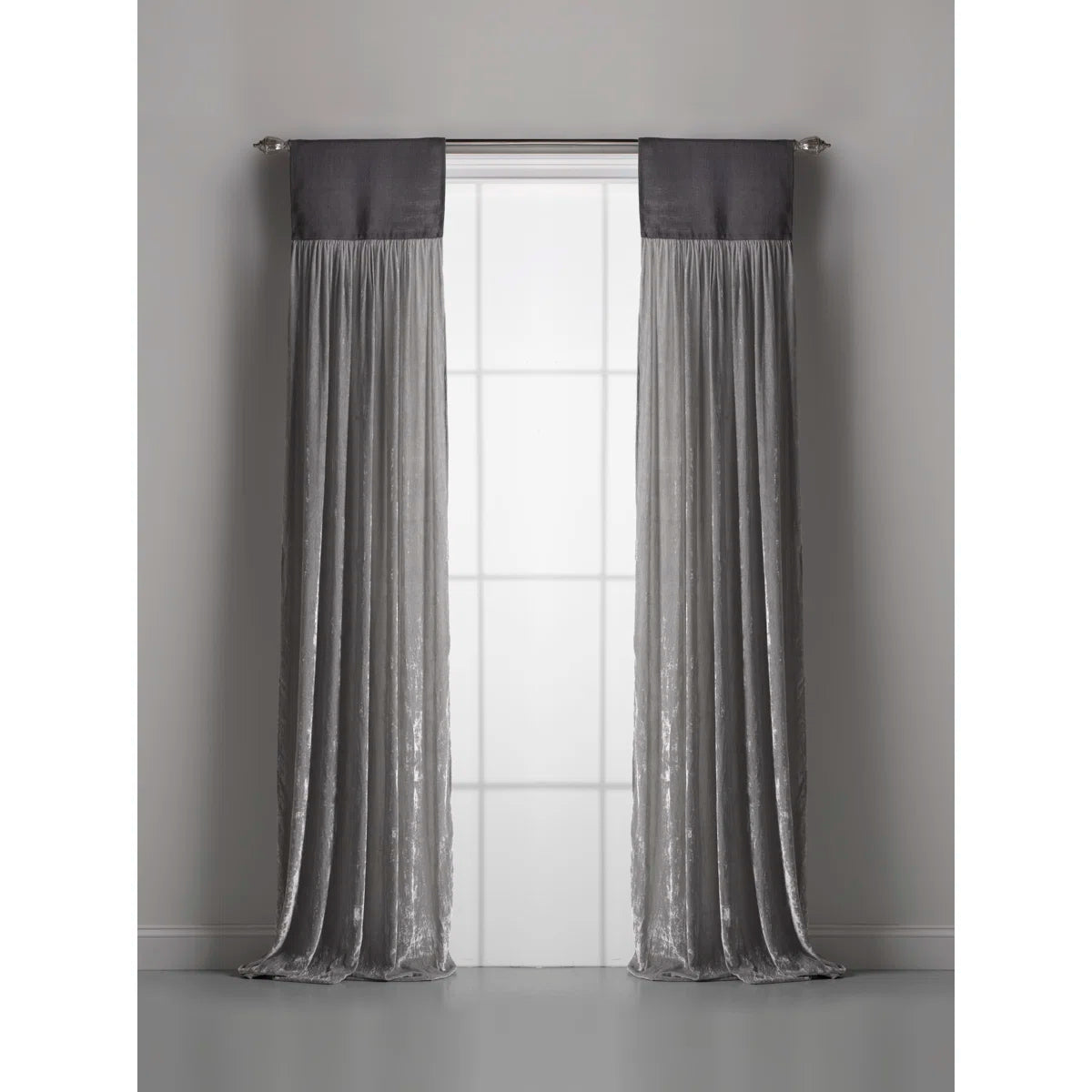 Luscious Silk Semi Sheer Curtain Single Panel
