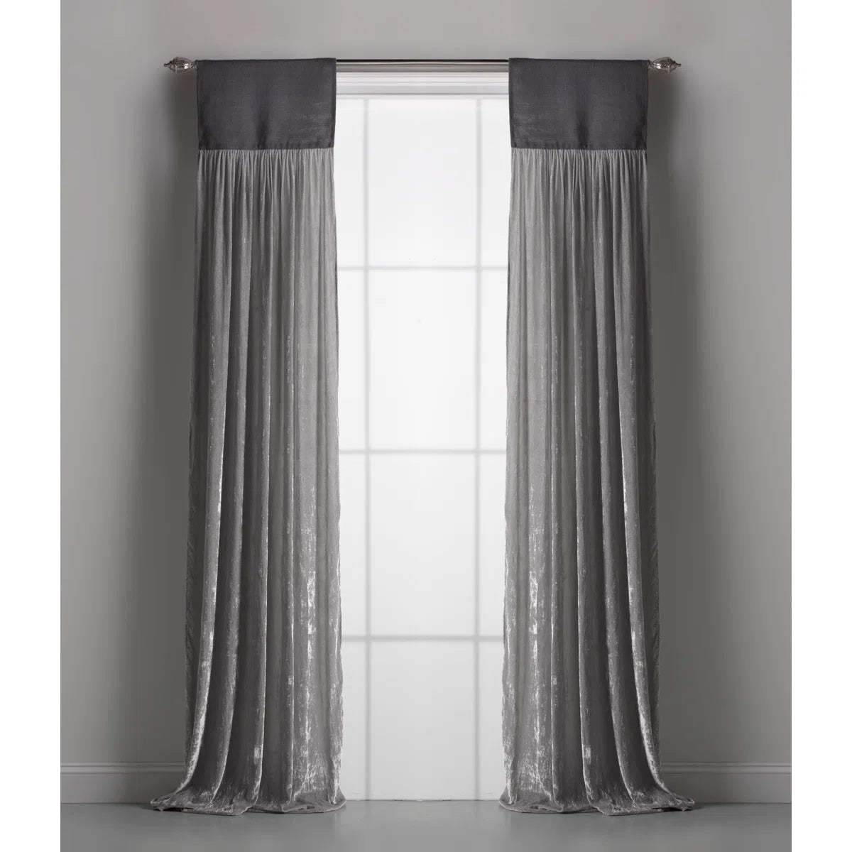 Luscious Silk Semi Sheer Curtain Single Panel