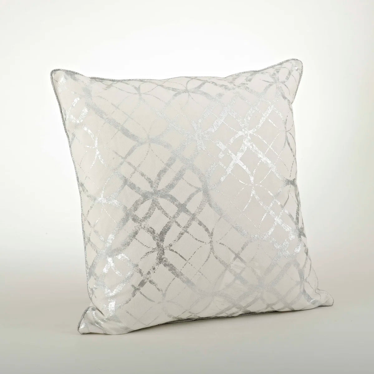 Lustrous Pillow Collection Geometric Cotton Pillow Cover
