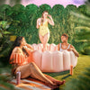 The Blush Tufted Luxe Inflatable Pool