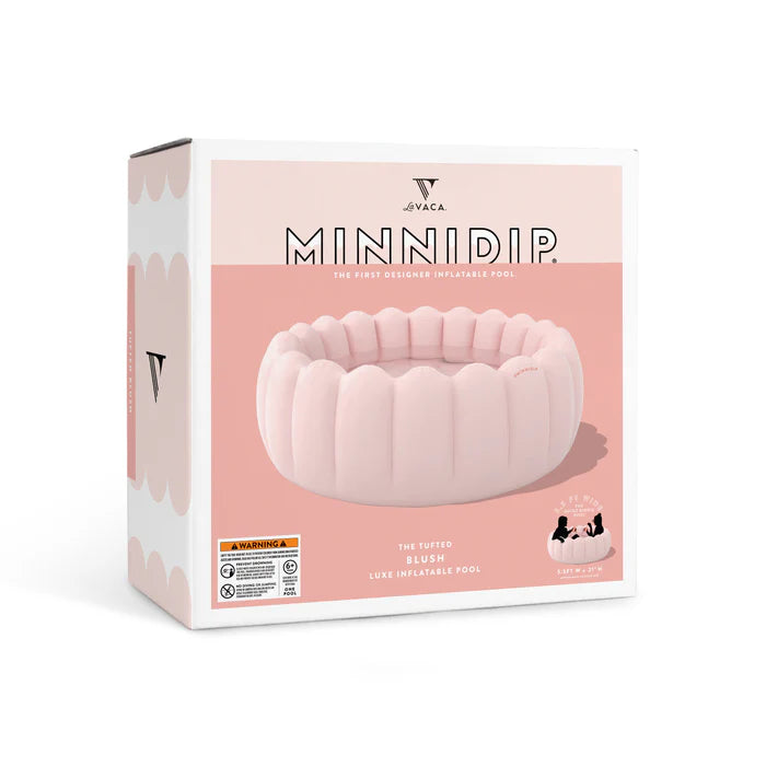 The Blush Tufted Luxe Inflatable Pool