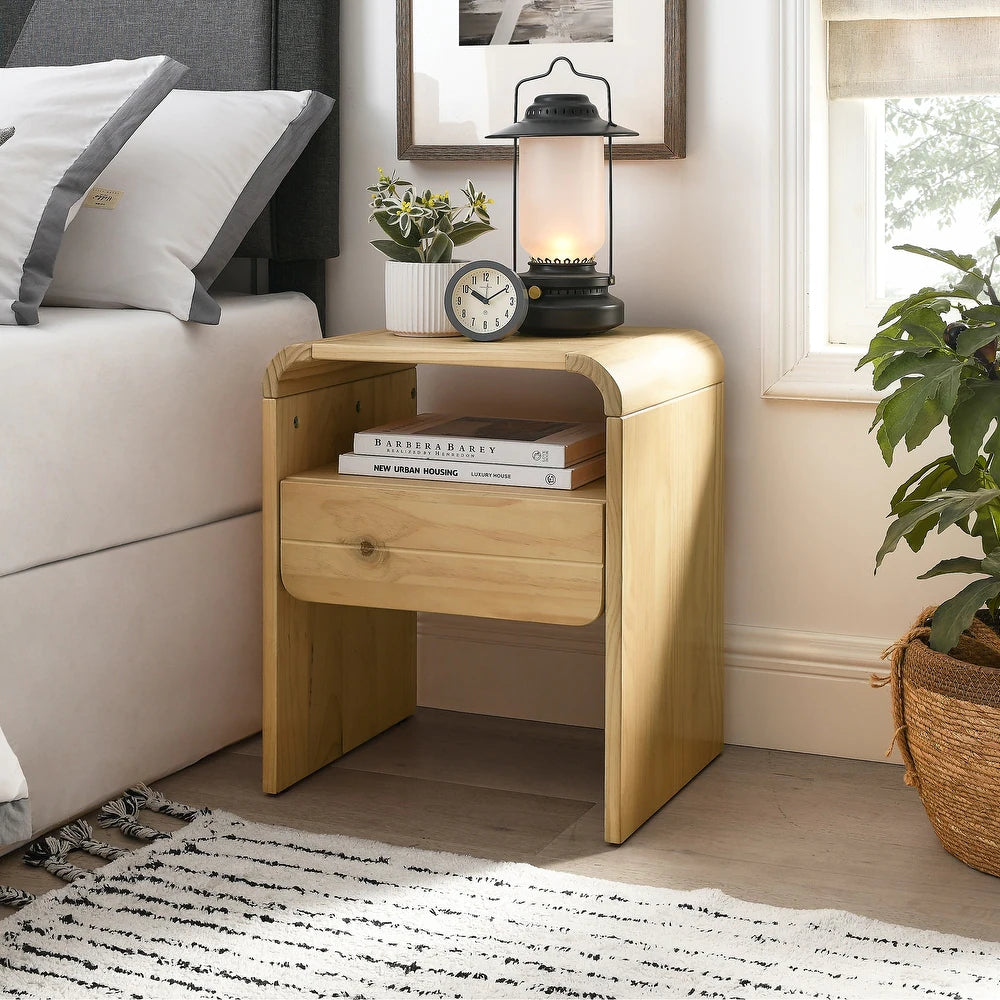 Modern Solid Wood Nightstand