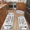 Machine Washable Non-Slip Kitchen Mat (Set of 3)