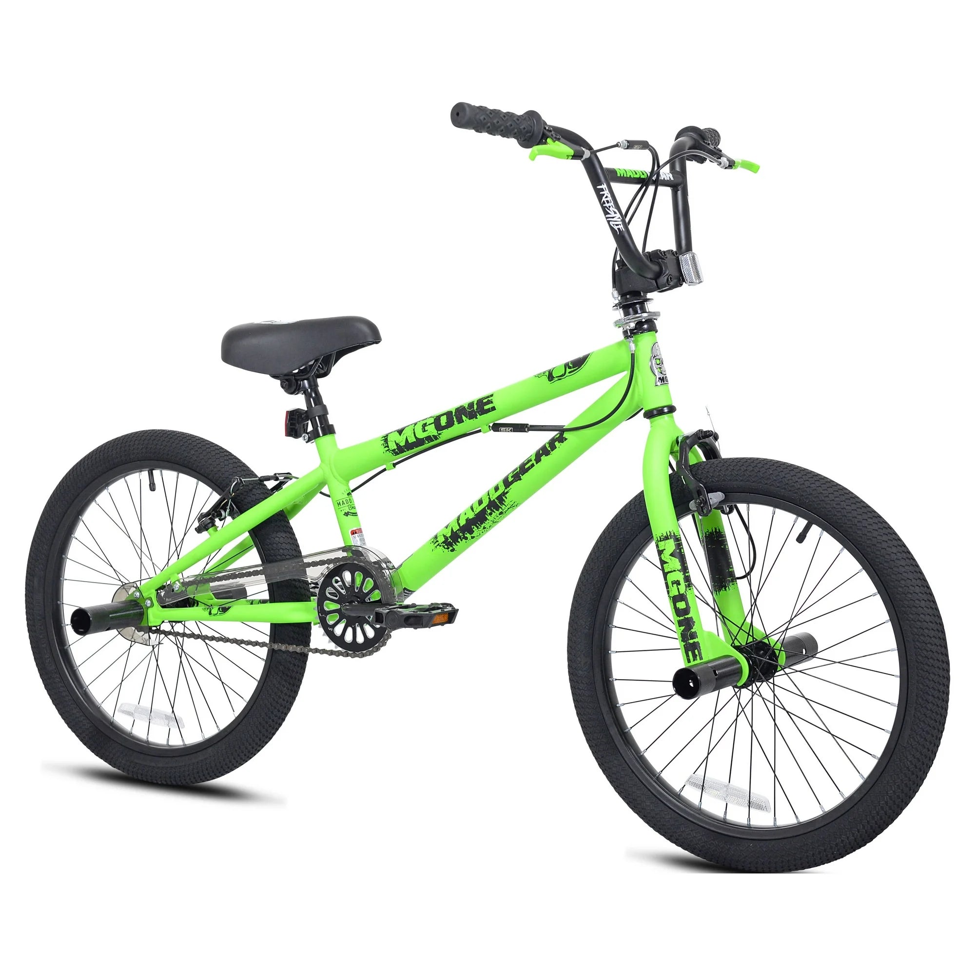 Freestyle BMX Child Bicycle, Wheels, Green