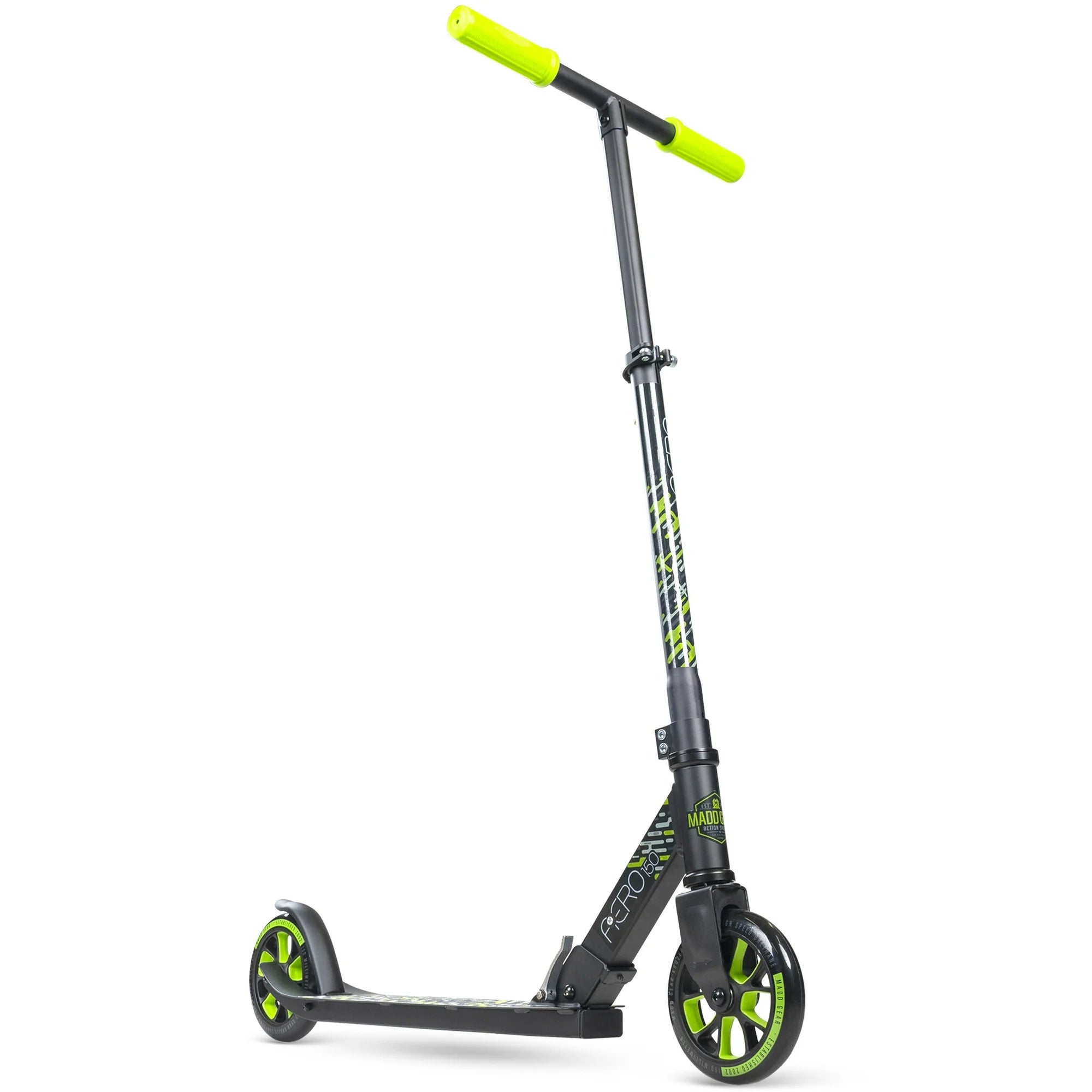 Aero Kick Folding Scooter Large Wheels Adjustable Height Lightweight Kids & Teens