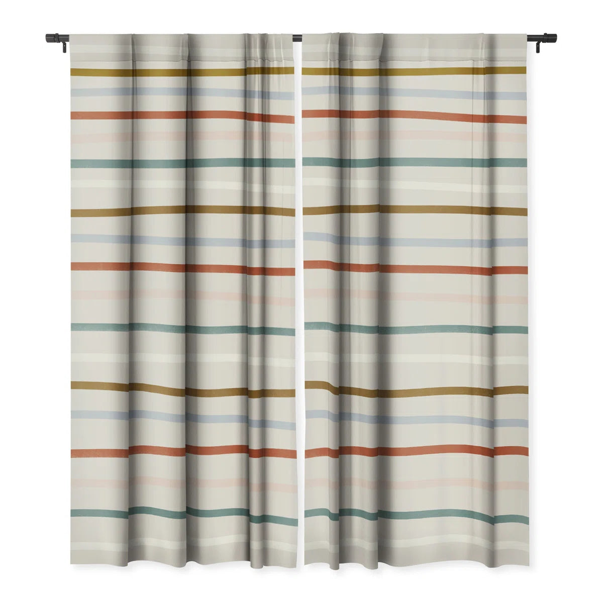 Madeline Kate Martinez Signature Stripe 1pc Blackout Window Curtain Panel