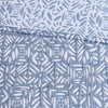 Harmony 4 Piece Oversized Reversible Matelasse Coverlet Set with Throw Pillow - Blue - Queen