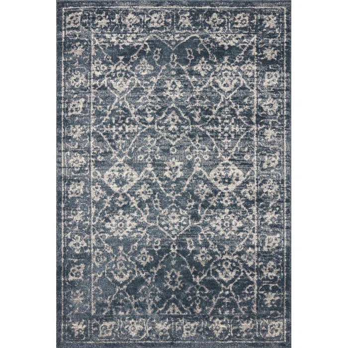 Loloi Gigi Navy / Stone Area Rug, 9'2"x13'