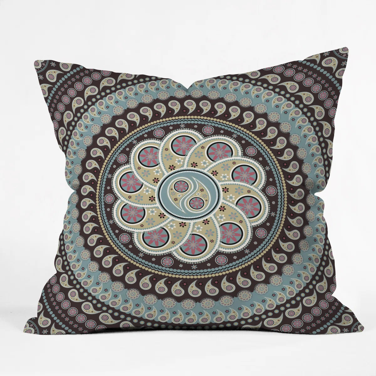 Mandala Paisley Throw Pillow SHOWROOM ITEM