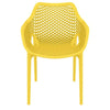 Yellow Manon Stacking Patio Dining Armchair (final cut, no further discounts)