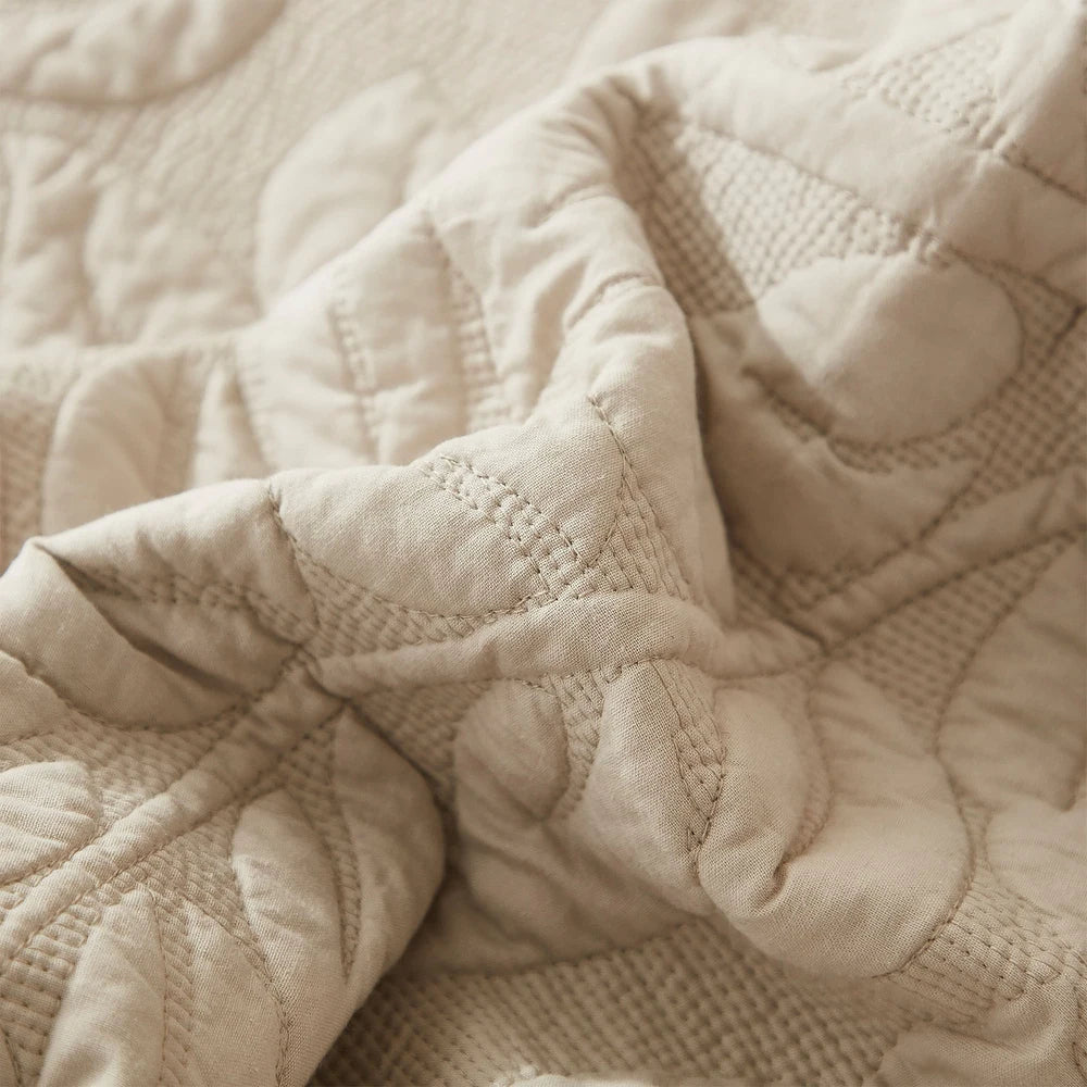 3 Piece Cotton Oversized Bedspread Quilt Set Tmonica