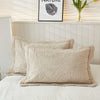 3 Piece Cotton Oversized Bedspread Quilt Set Tmonica - Natural Beige - King - Cal King