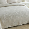 3Pcs 100% Cotton Oversized Quilt Bedspread Coverlet Set TF - Elegant Beige - King