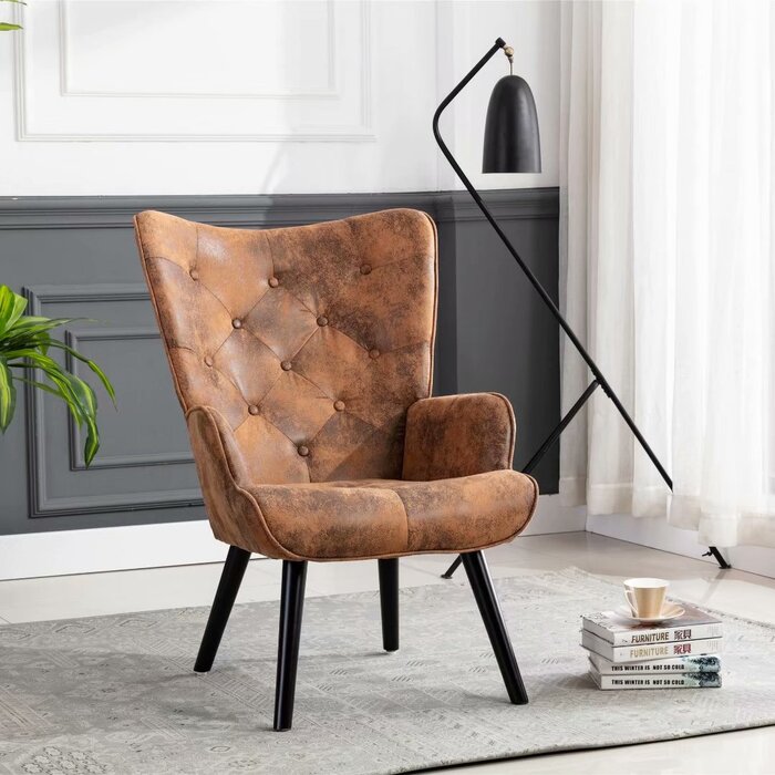 Marauder Upholstered Wingback Chair