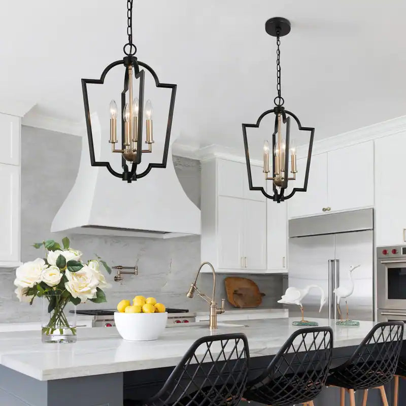 SET OF 2 Chandelier Marsie 4-light Pendant Light
