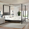 Hayes Wooden Canopy Platform Bed With Headboard And Footboard - 2 BOXES