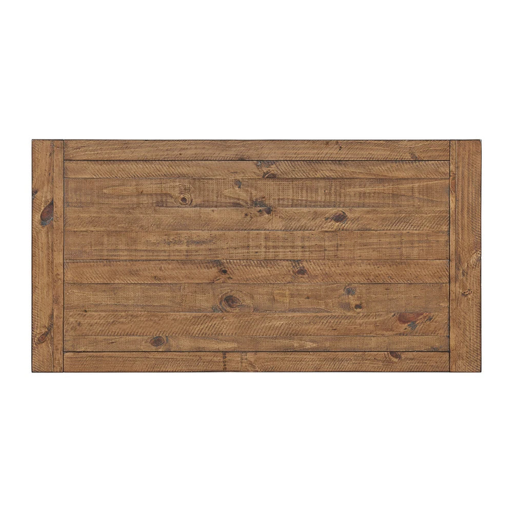 Bolton Solid Wood Coffee Table - Black Stain and Natural - Wood