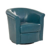 Marvel Traditional 360-degree Swivel Tub Chair - Teal Faux Leather