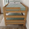 Farmhouse Queen over Queen Bunk Bed - Matte Pecan - 2 BOXES