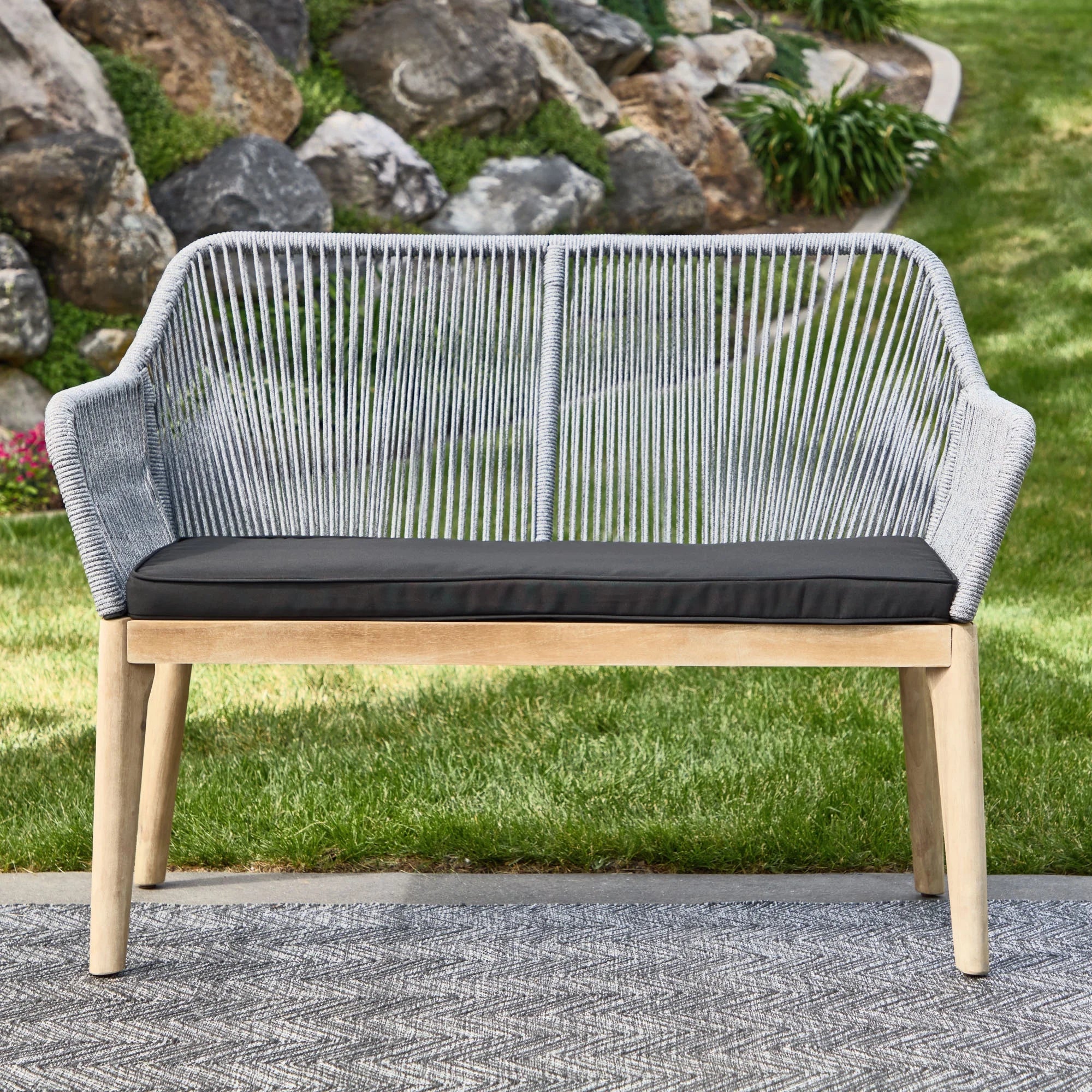 Knowlton Rope Outdoor Loveseat