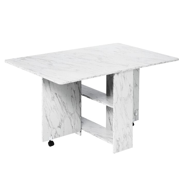 White Marble Mccorkle Extendable Dining Table