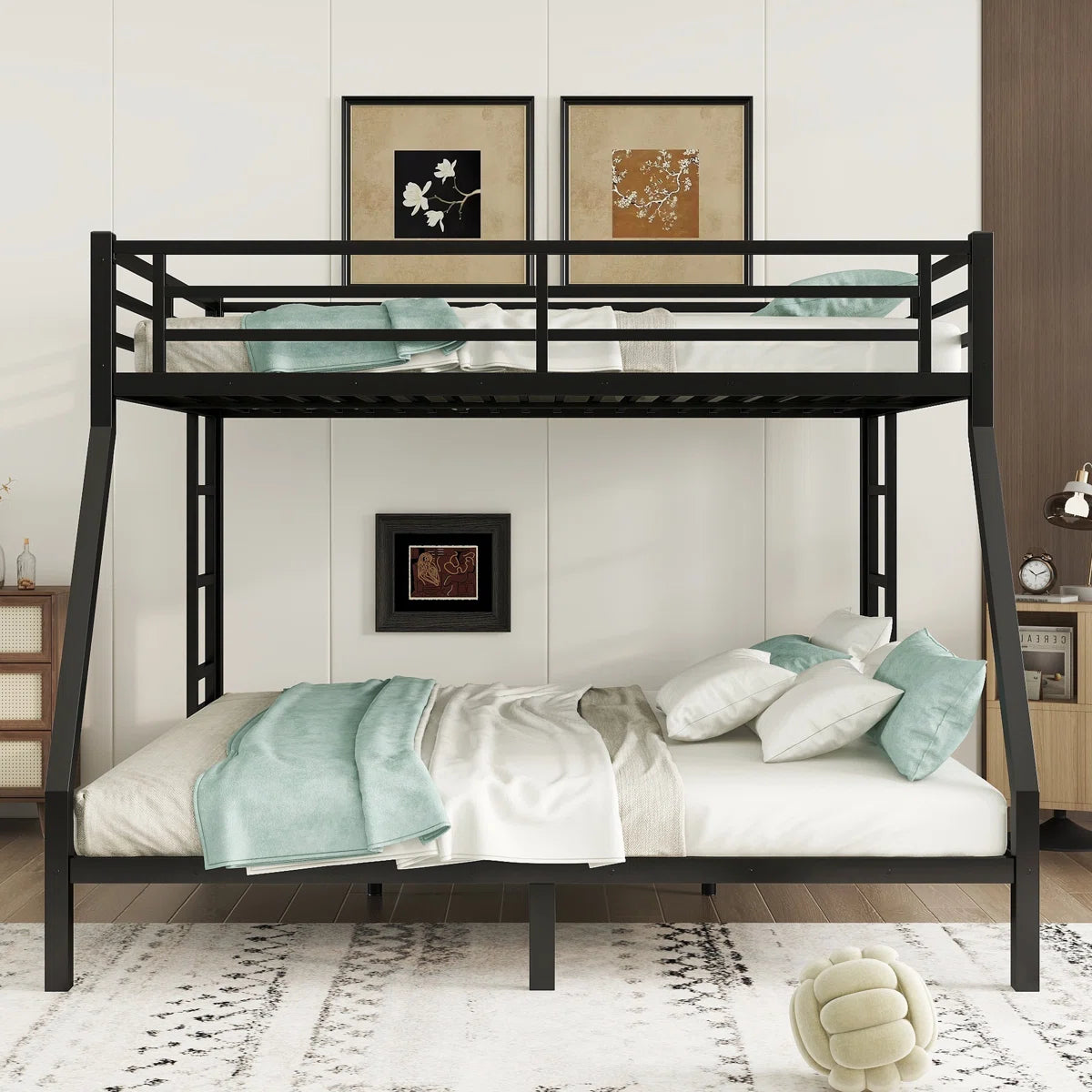 Metal Bunk Bed - Heavy Duty Frame - Queen Over king - 2 BOXES
