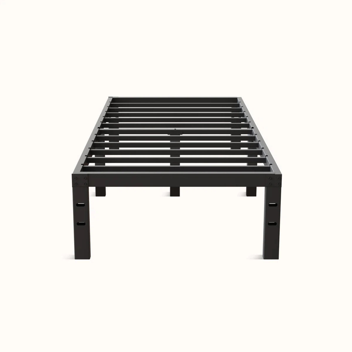 Metal Platform Bed Frame with Heavy Duty Steel Slat Support Twin ...