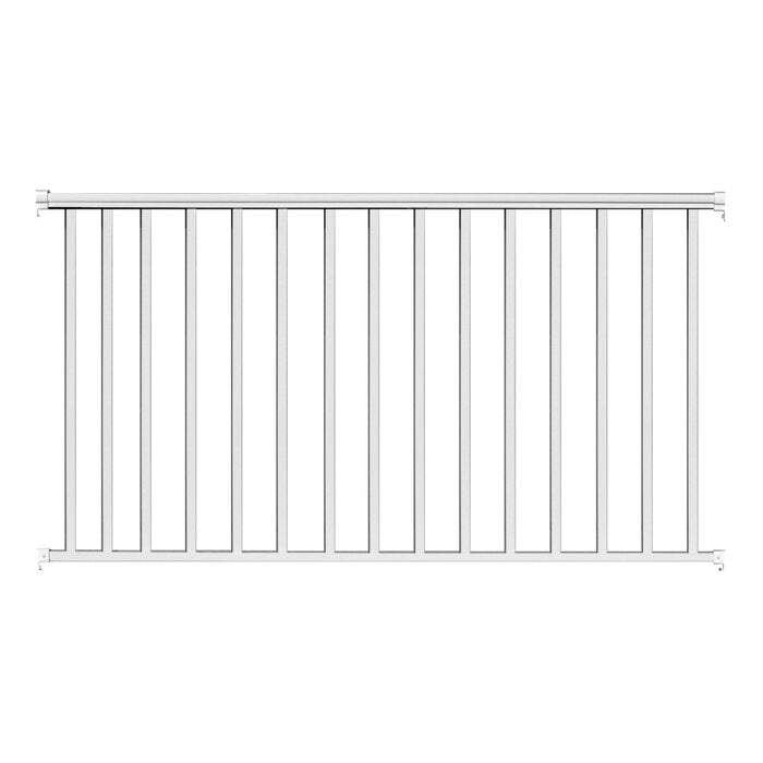 White Metal Porch And Stair Railings (Set of 2) - 2 Boxes