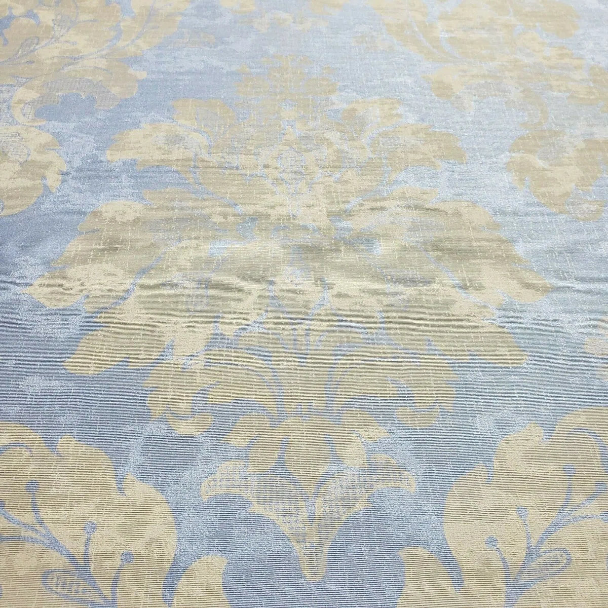 Metallic Wallpaper Victorian Damask Faux Textile Textures Rolls 3d