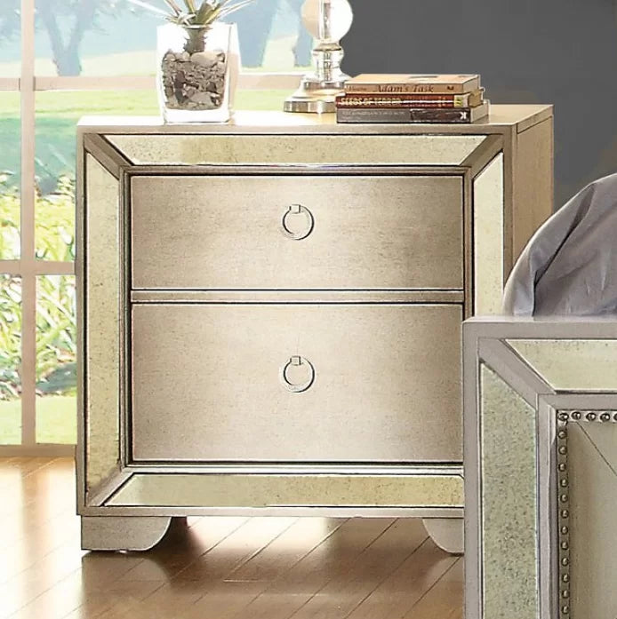 Metzger 2 Drawer Nightstand