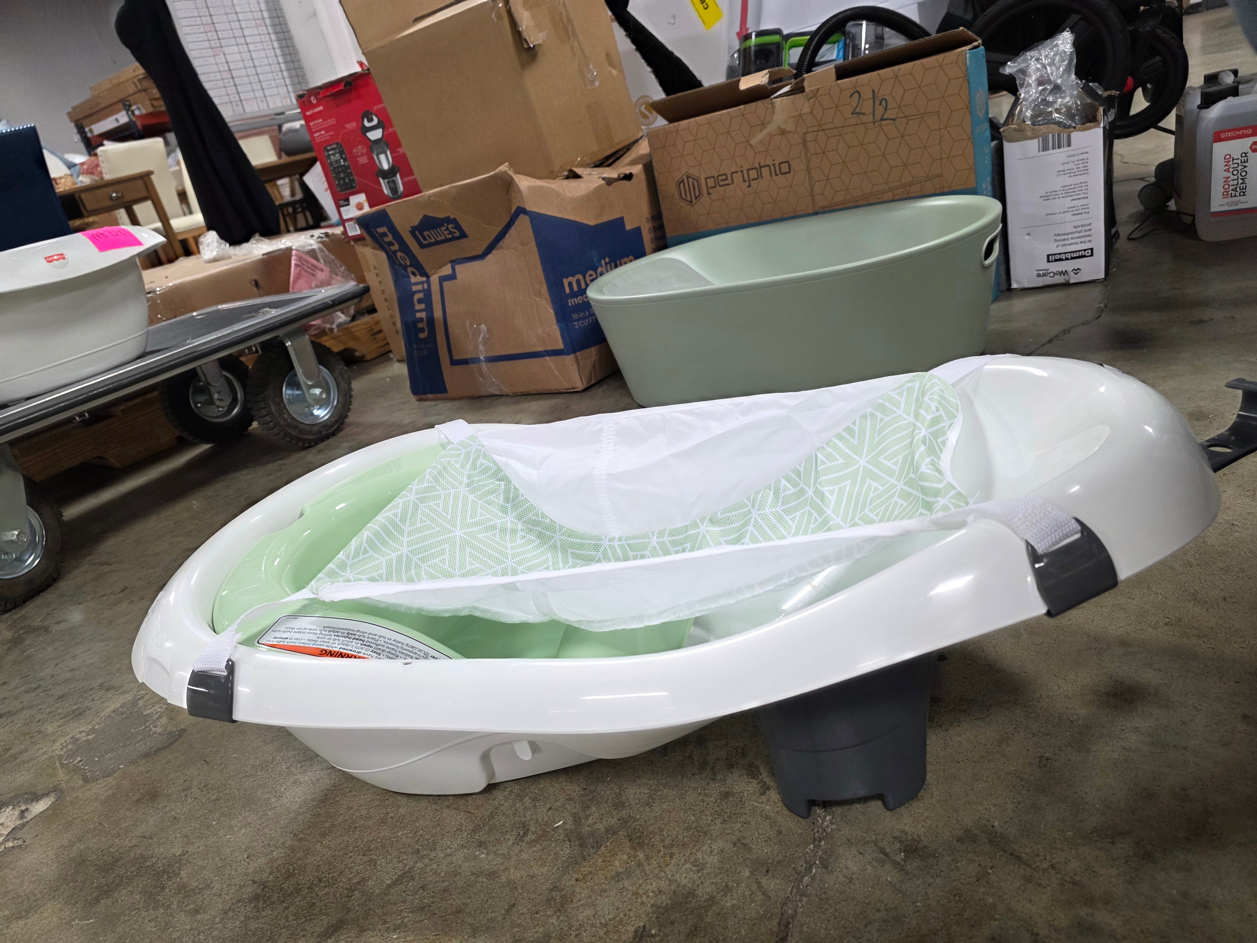 Baby to Toddler Bath 4-in-1 Sling ‘n Seat Tub with Removable Infant Support and 2 Toys, Puppy Perfection