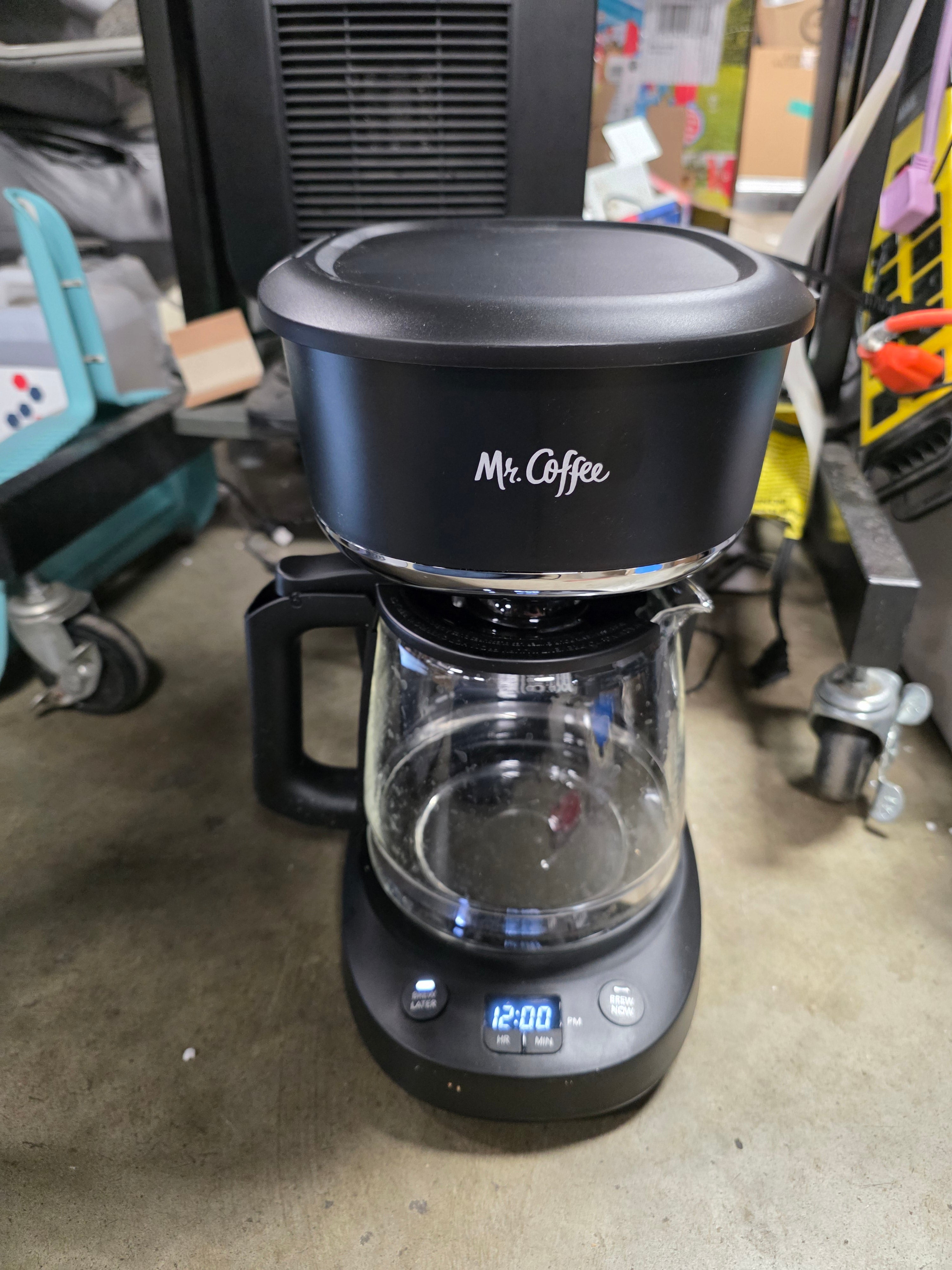12-Cup Programmable Coffee Maker Black: Drip Machine, Dishwasher-Safe, Electric, Paper Filter