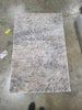Meadow Kisha Abstract Area Rug, Ivory/Grey, 3'3