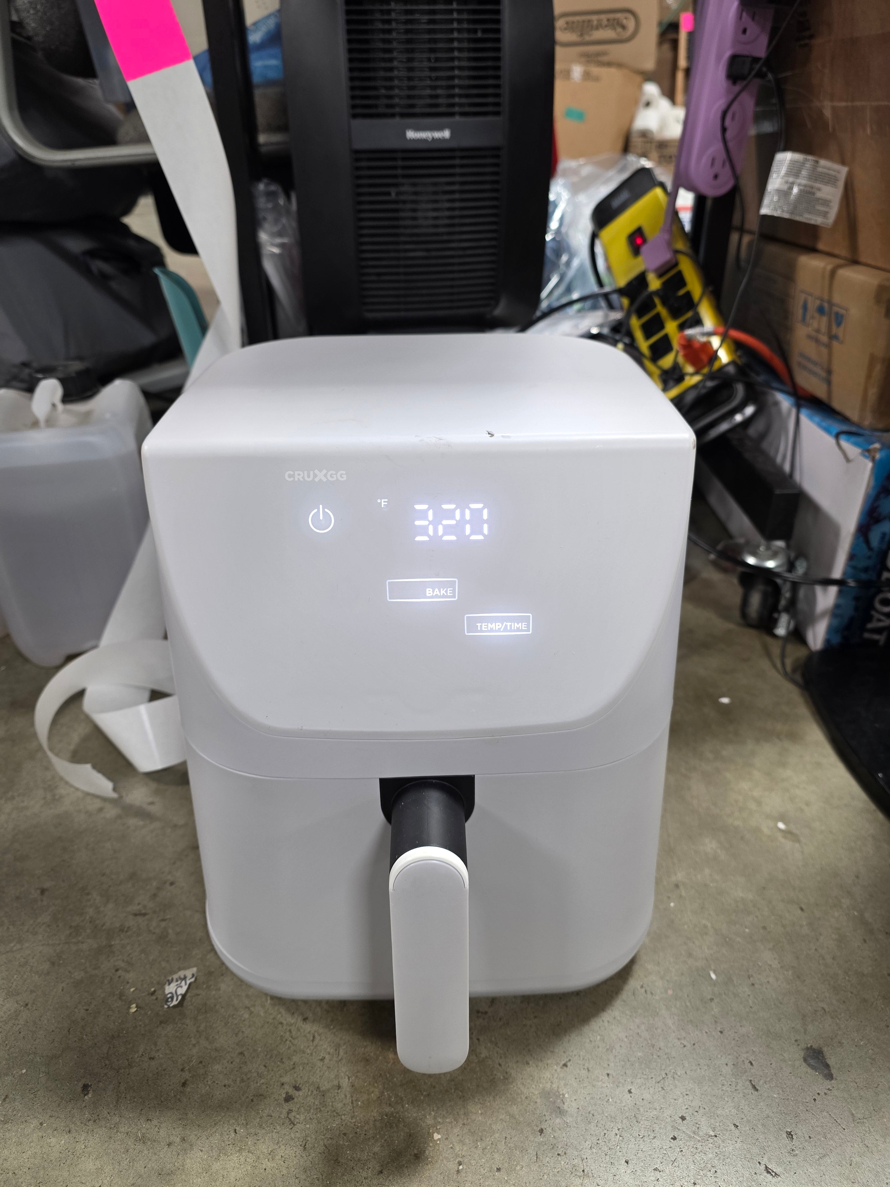 Air Fryer Gray: Electric Fryer, Dishwasher-Safe Parts