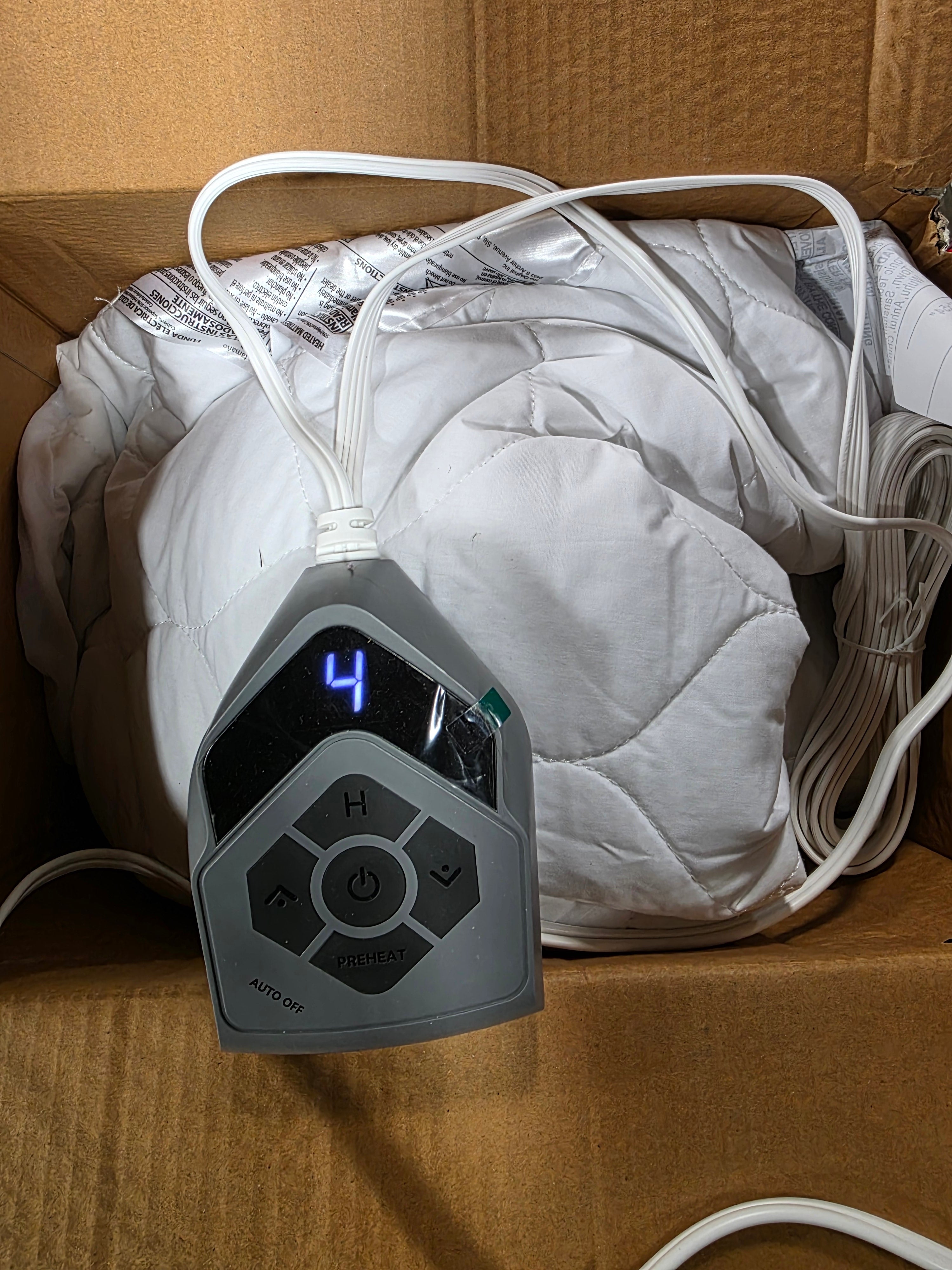 Electric Heated Quilted Mattress Pad Full