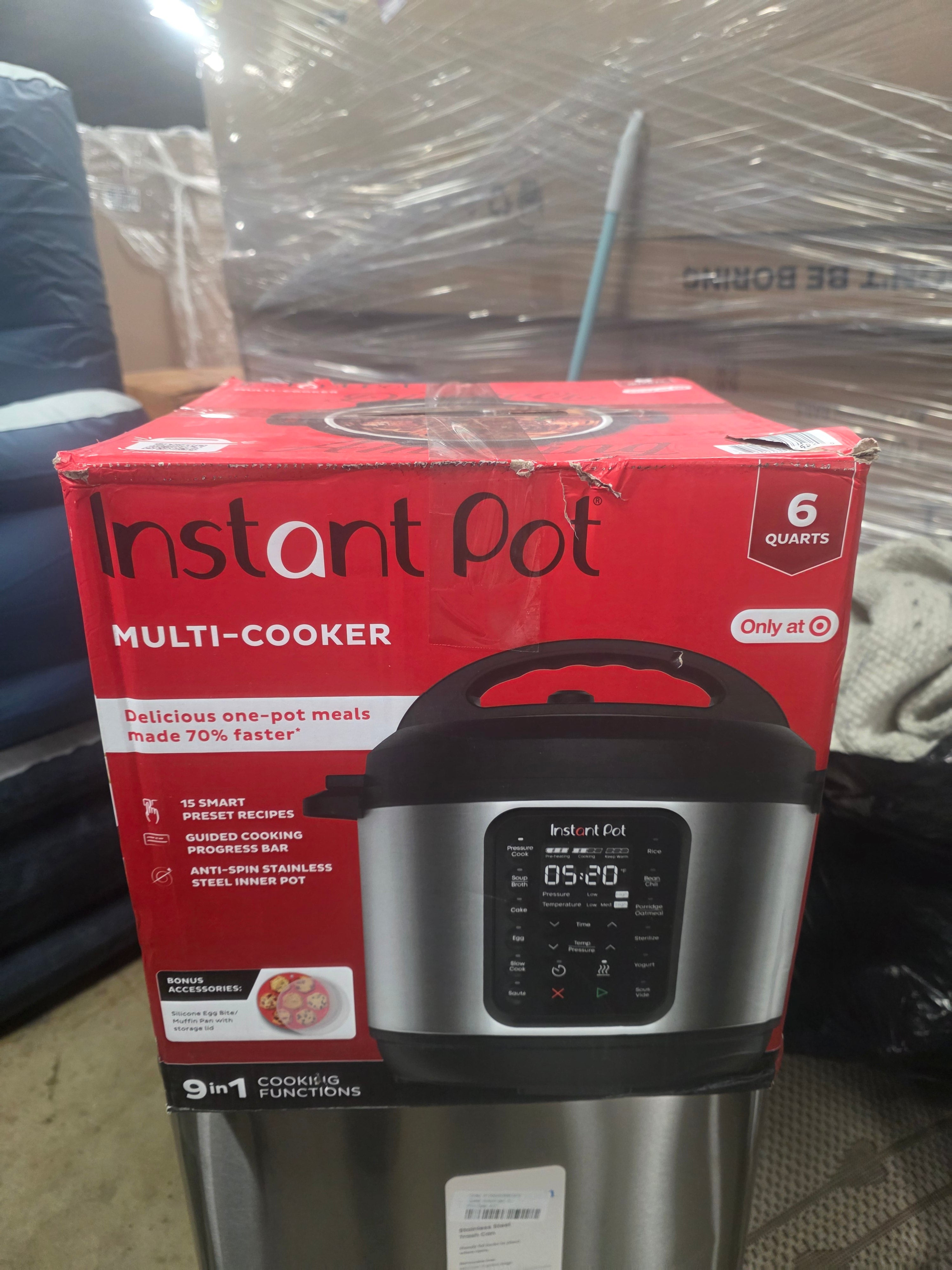 9-in-1 Pressure Cooker Bundle: Exclusive Bonus Silicone Pan with Lid, Rice & Multi Cooker, Stainless Steel