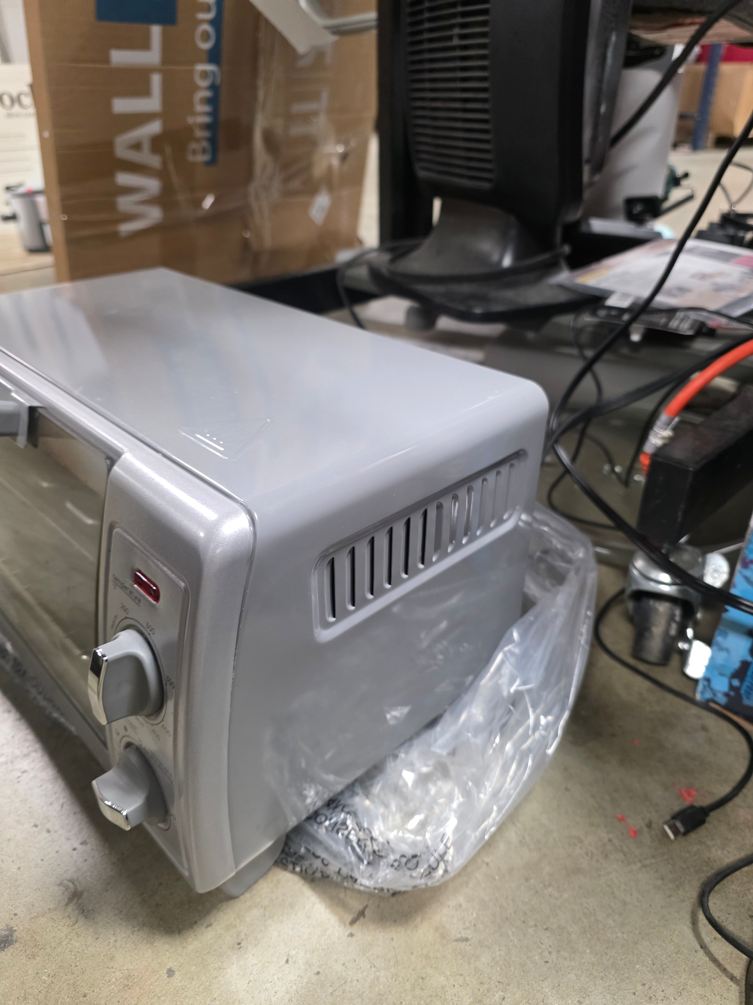 4 Slice Toaster Oven Countertop, Small, Dishwasher-Safe Parts