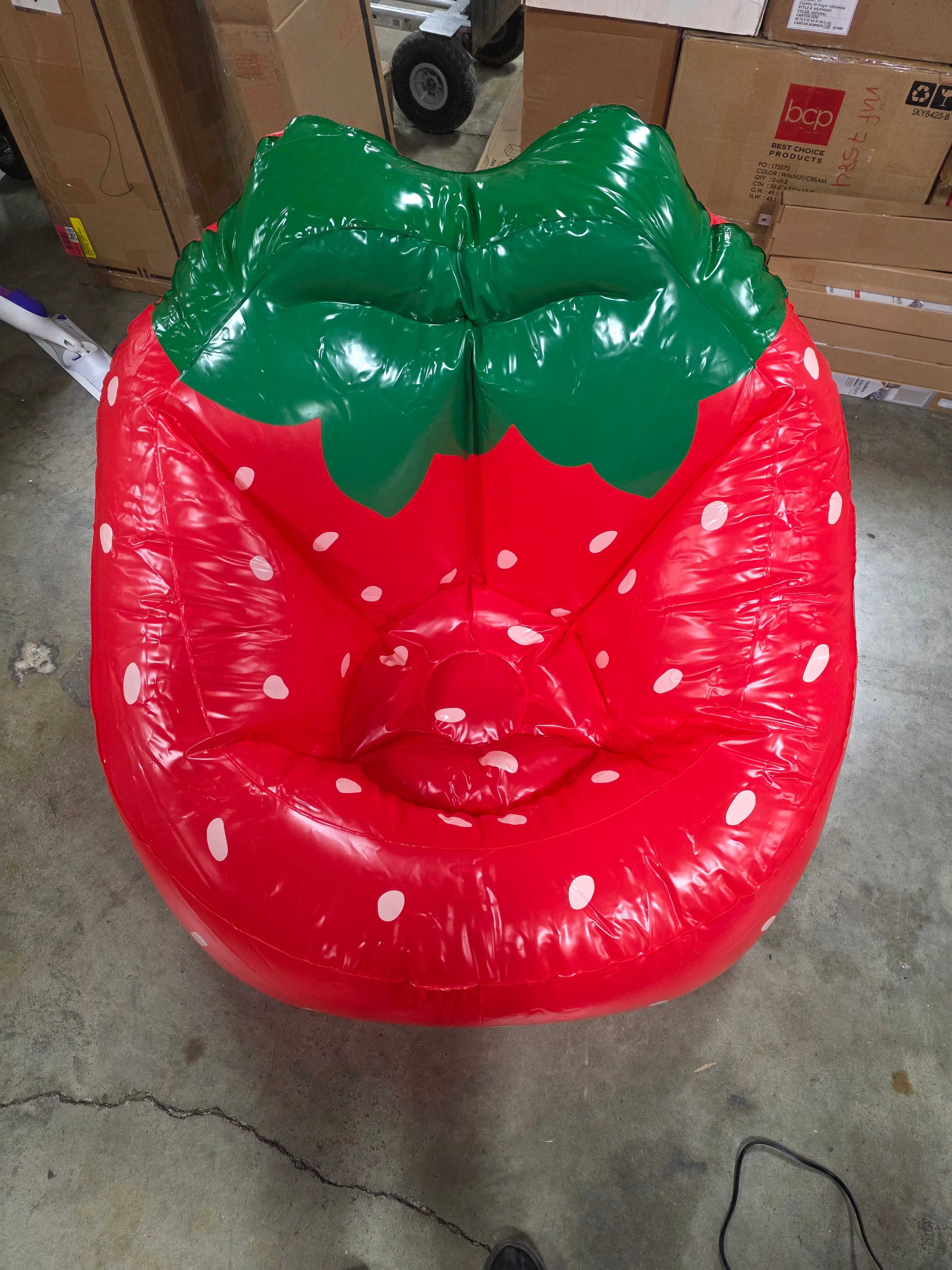 Strawberry Inflatable Seat Red