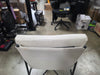 Fabric & Metal Armless Dining Chair - Cream/Black