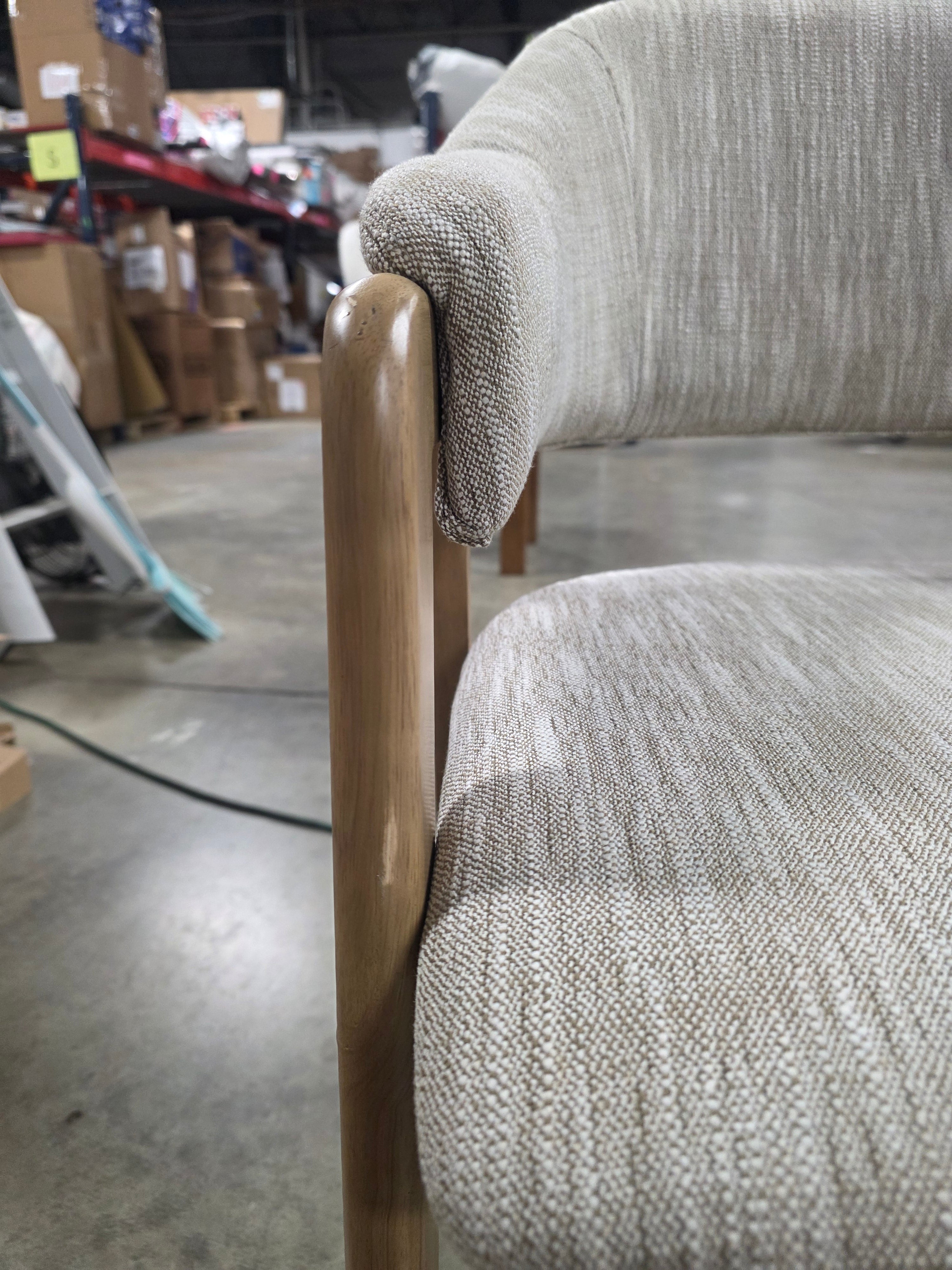 Ingleside Open Back Upholstered Wood Frame Dining Chair