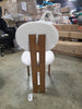 1-Piece Kacela Boucle Fabric and Wood Dining Chair