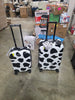 Print 2-Piece Hardside Luggage Sets with Spinner Wheels, Handle, Trolley, (20