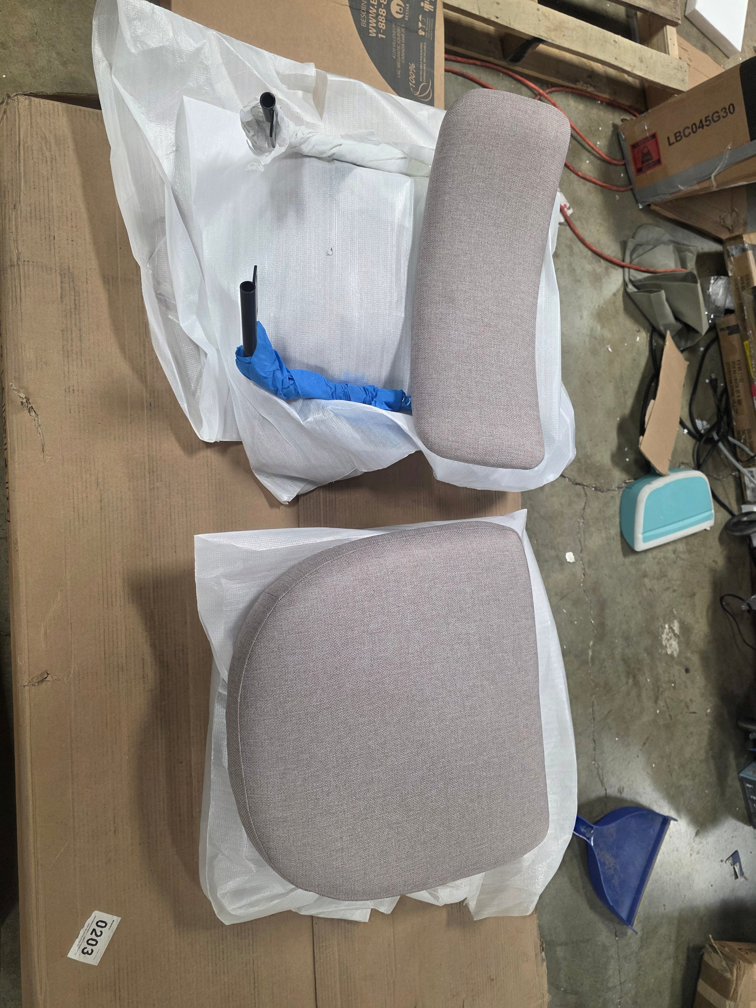 Counter Height Upholstered Swivel Bar Stool Set of 2
