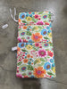 Bright Floral Indoor/Outdoor 1 Piece Split Back Chair Cushion with Ties Rounded Corners, Deep Seat, Weather, and Fade Resistant, Blue/Purple Gregoire