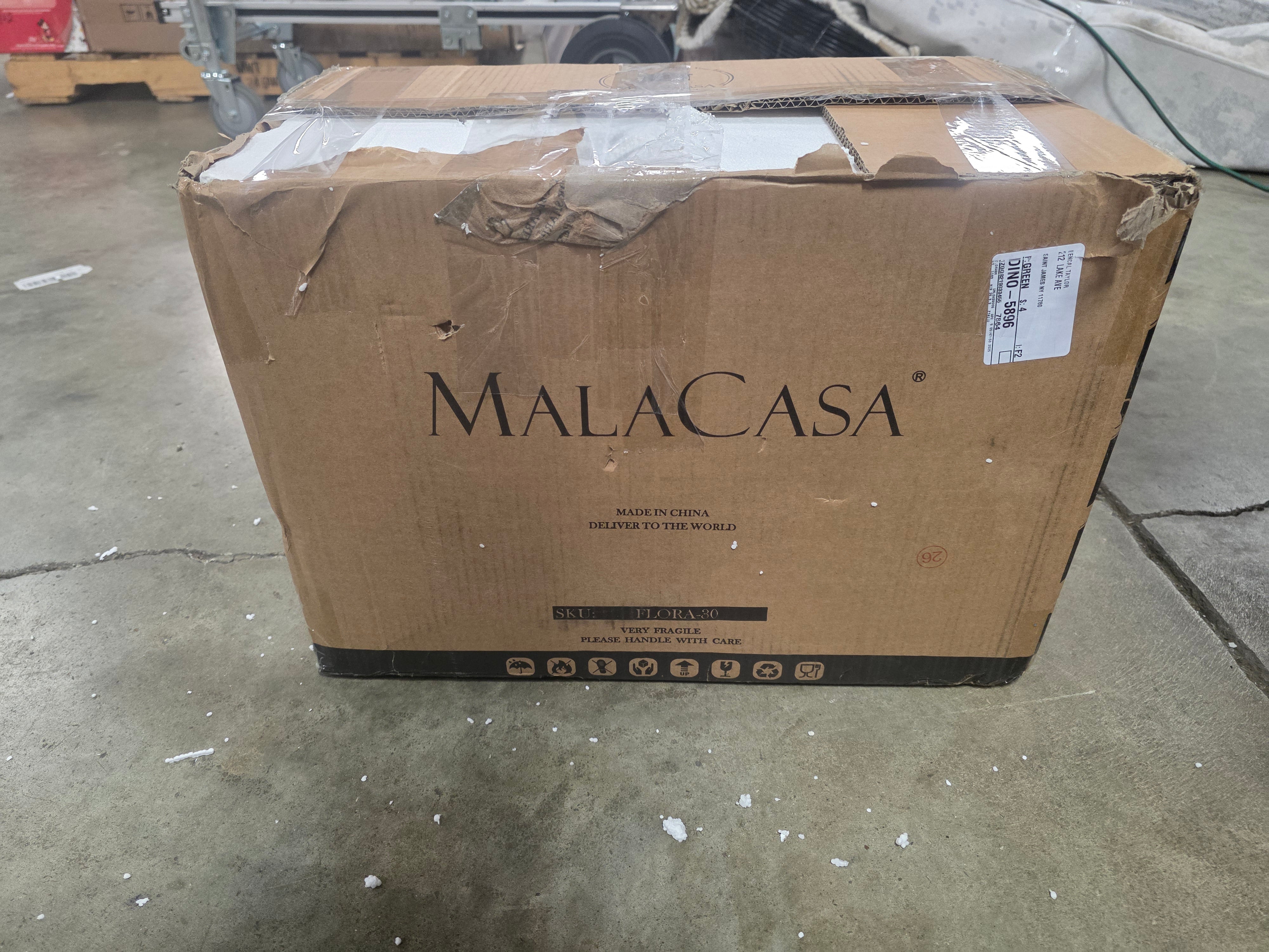 Flora 30 Piece Porcelain China Dinnerware Set - Service for 6