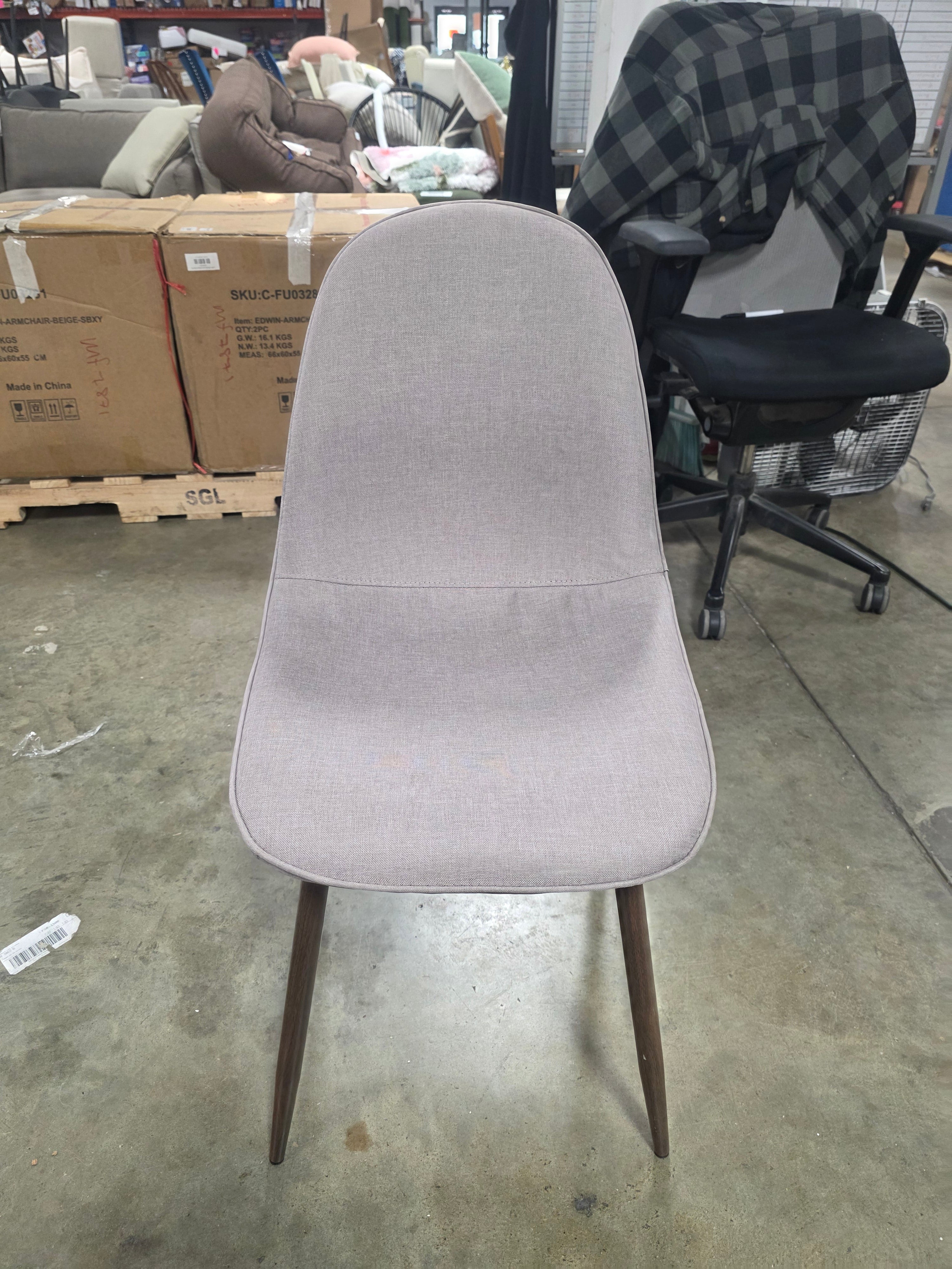 1 Piece Copley Dining Chairs Light Gray