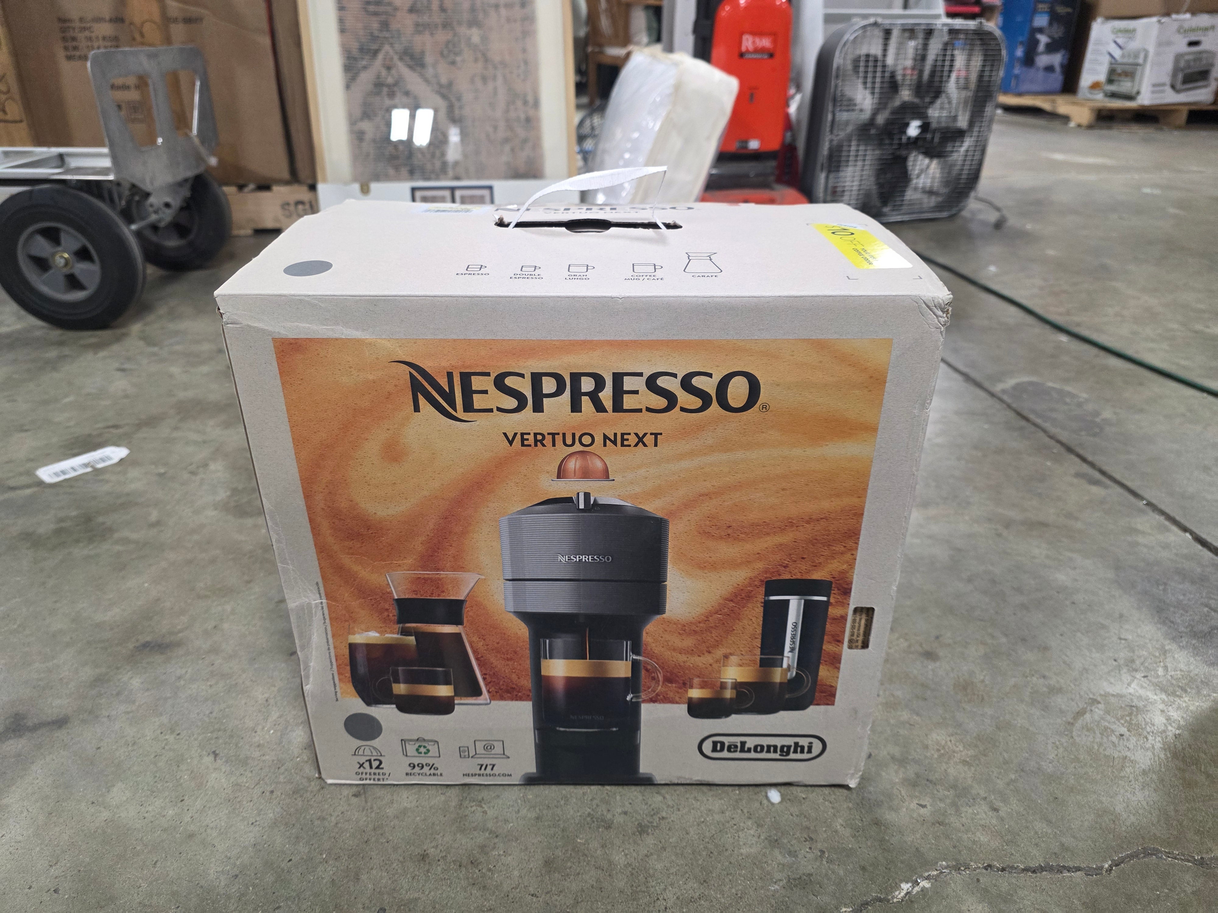 Vertuo Next Coffee Maker and Espresso Machine Compatible with Vertuo Line, 12 Capsules Included